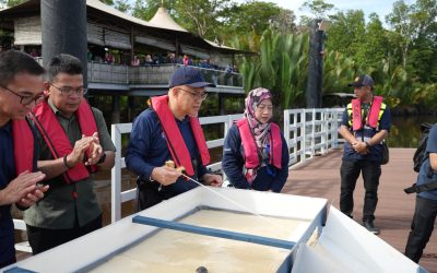 PROGRAM PELEPASAN BENIH UDANG GALAHDENGAN TEMA MELESTARIKAN LAUTAN KITA: INOVASI, TADBIR URUS DAN DAYA TAHANLAUTAN DEMI MASA DEPAN BIRU SEMPENAPERSIDANGAN DAN PAMERAN PERTENGAHAN TAHUN BRUNEI (MYCE) 2026